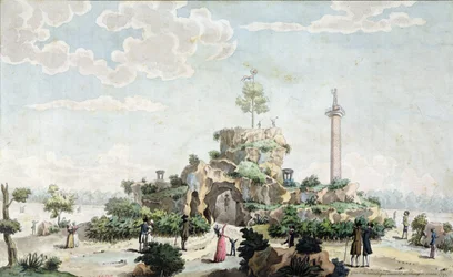Künstlicher Berg, 1793 auf dem Marsfeld errichtet